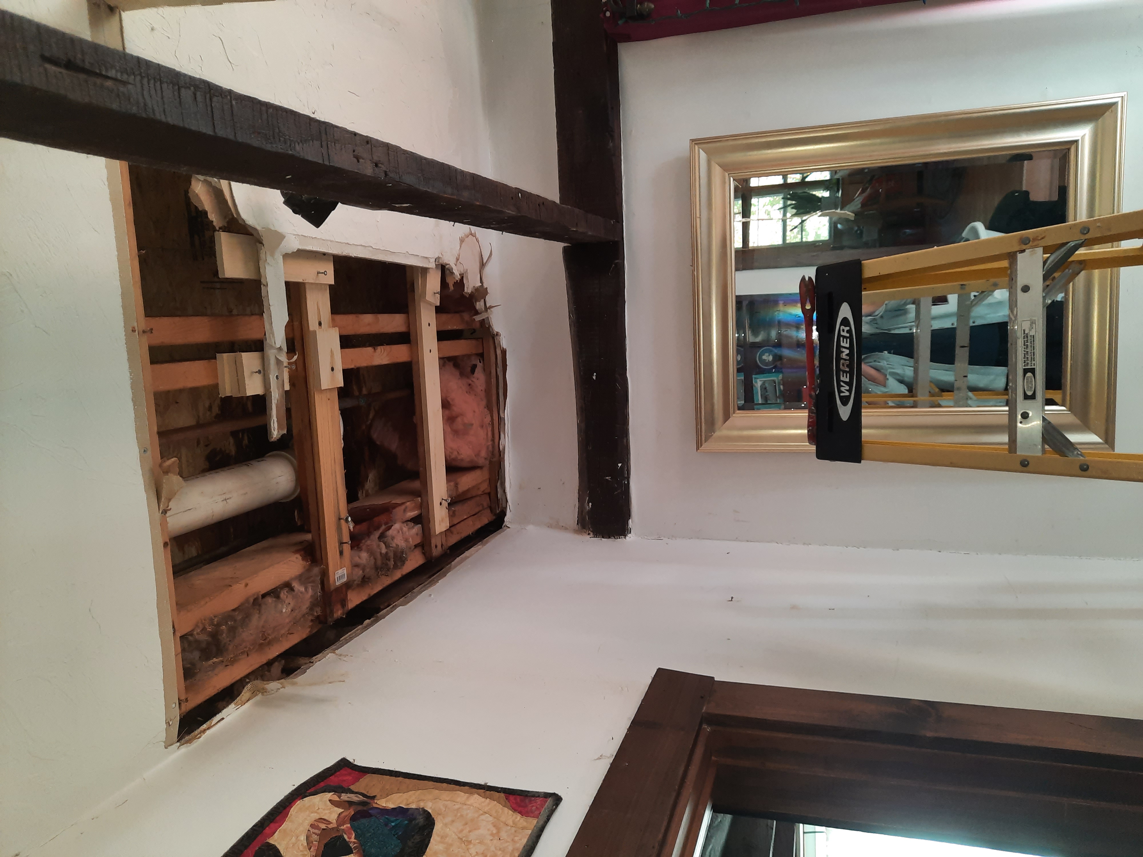 Ceiling drywall repair